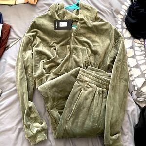 Velour sweatpants set